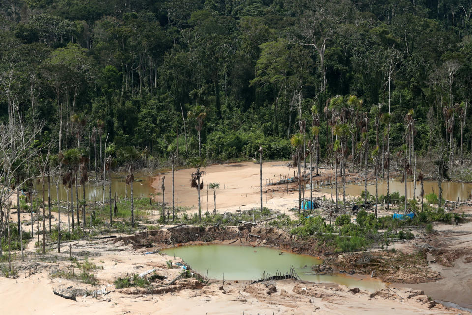 Illegal mining in Peru: despite governmental efforts, illegal business ventures often happen, sometimes causing irreversible damage to the wildlife. Source: Reuters