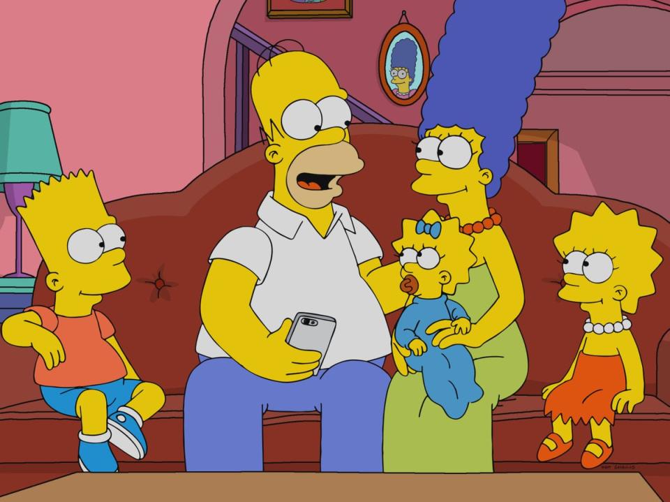 The Simpsons is one of the shows where characters are drawn with three fingers, instead of four (Fox)