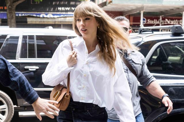 Taylor Swift Does New York Spring in a Breezy All-White Outfit