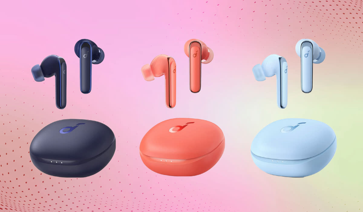 For once you're not stuck with basic black or white; the Anker Soundcore Life P3 is also available in Navy Blue, Coral Red and Sky Blue. (Photo: Anker)