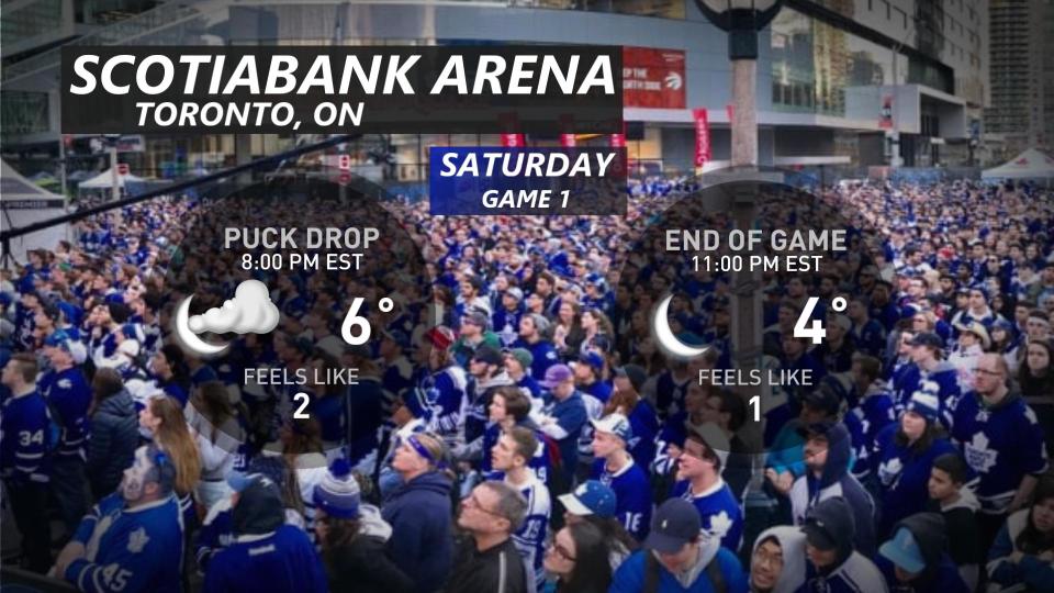 Toronto Game 1 Saturday