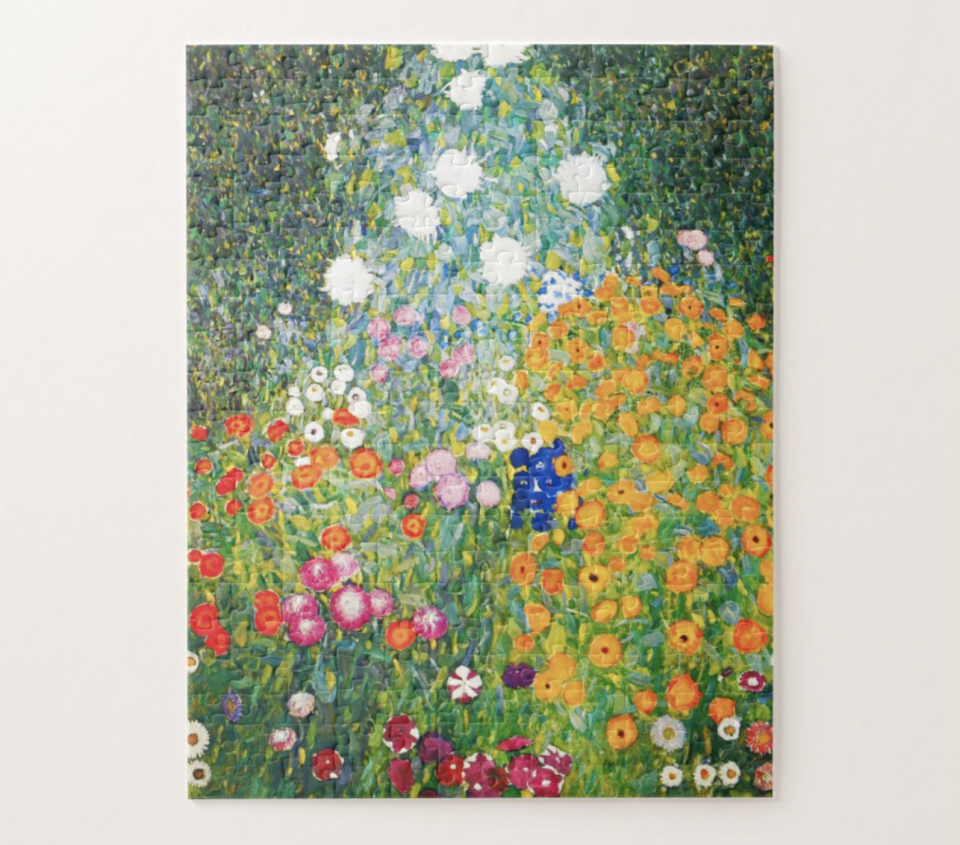 Gustav Klimt Flower Garden Puzzle (Credit: Zazzle)