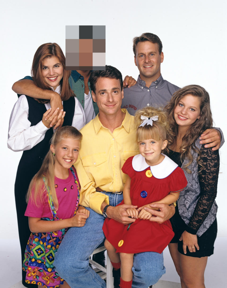 full house cast with john's face blurred