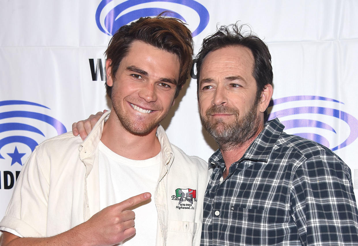 “Riverdale’s” Luke Perry and KJ Apa are basically like father and son IRL