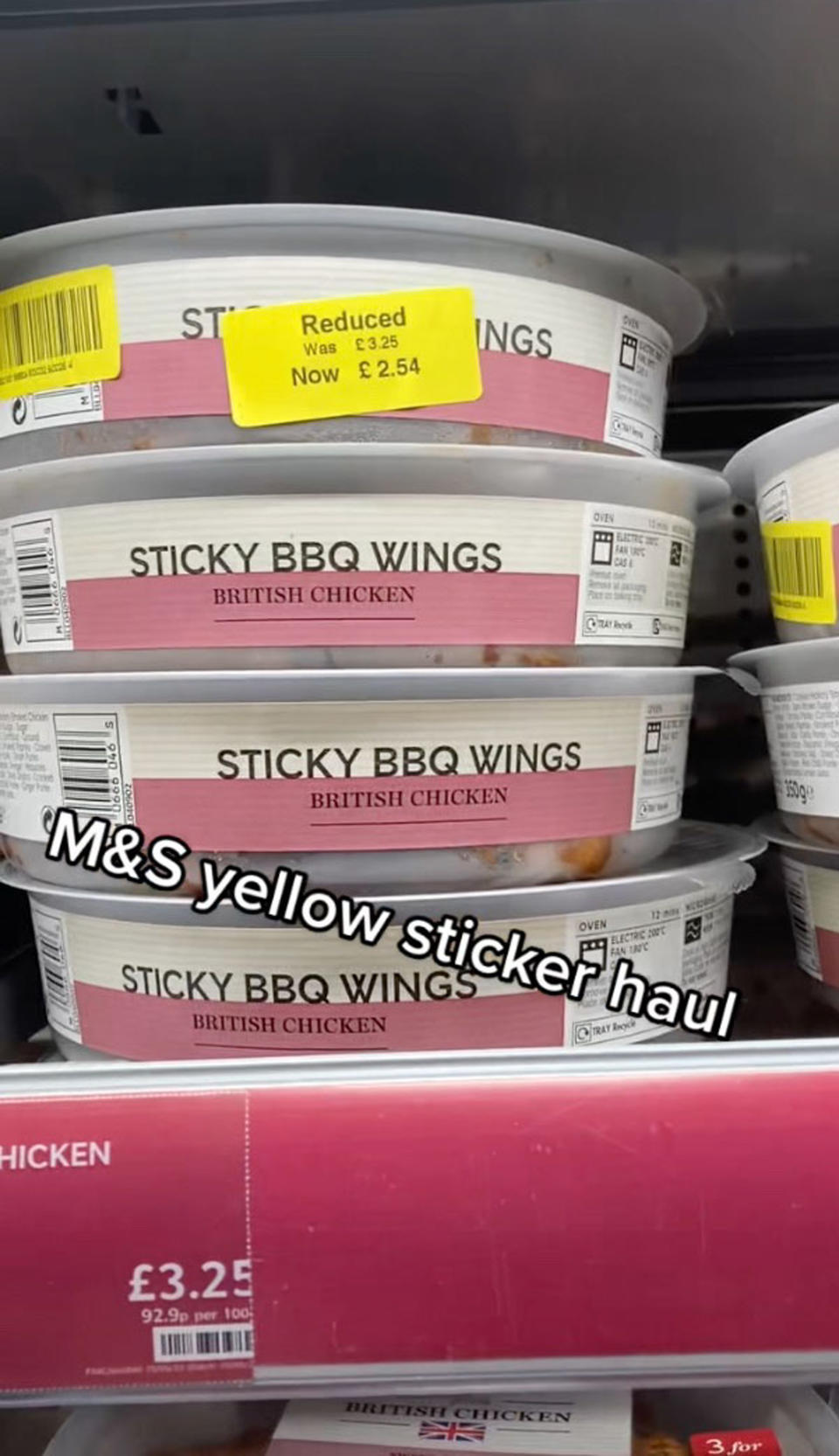 The mum-of-two shops up to six times a week to find yellow sticker bargains. (Caters)