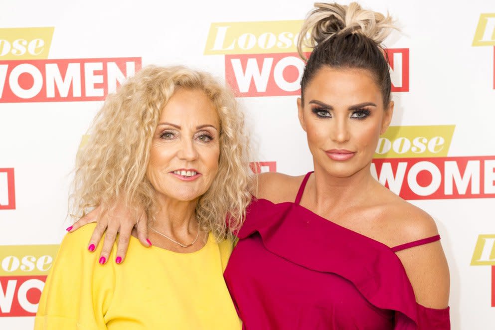 Katie Price and mother Amy: Rex