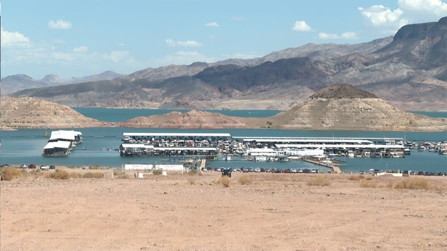 Las Vegas Boat Harbor Marina on Lake Mead. (KLAS)