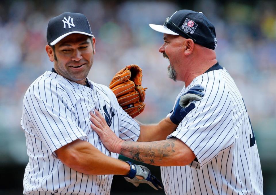 前大聯盟球星戴蒙（Johnny Damon，左）親自談為何離開紅襪？法新社