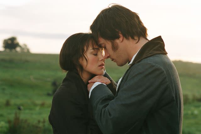 <p>Alex Bailey/Working Title/Kobal/Shutterstock </p> Kiera Knightley and Matthew Macfadyen in 'Pride and Prejudice,' 2005