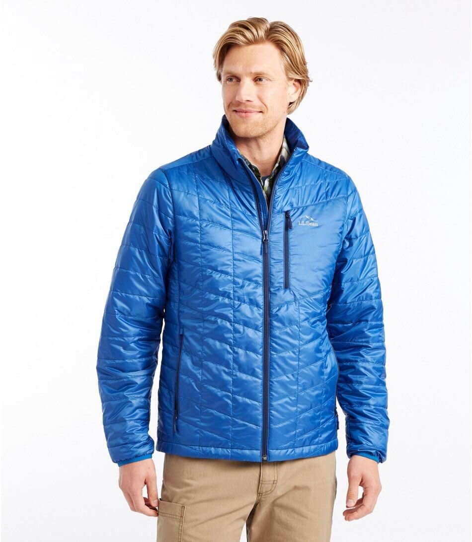 The <a href="https://fave.co/2T4idj3" target="_blank" rel="noopener noreferrer">PrimaLoft Packaway Jacket</a> has a completely recycled polyester shell and lining, plus Primaloft, which is a down-alternative insulation. (Photo: L.L. Bean )