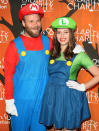 <p>The actor and his wife, Lauren Miller, made for an adorable Mario and Luigi — better known as the Super Mario Brothers — at <a rel="nofollow" href=" https://www.yahoo.com/celebrity/celebs-get-into-the-halloween-spirit-to-raise-funds-for-seth-rogens-hilarity-for-charity-183548618.html" data-ylk="slk:a Halloween-themed event;elm:context_link;itc:0;sec:content-canvas;outcm:mb_qualified_link;_E:mb_qualified_link;ct:story;" class="link  yahoo-link">a Halloween-themed event</a> to raise money for their Hilarity for Charity organization. (Photo: JB Lacroix/WireImage) </p>