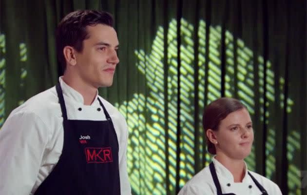 <i>My Kitchen Rules </i>couple Josh and Amy have been feuding throughout the series, and now it seems the couple have gone into hiding. Source: Channel Seven