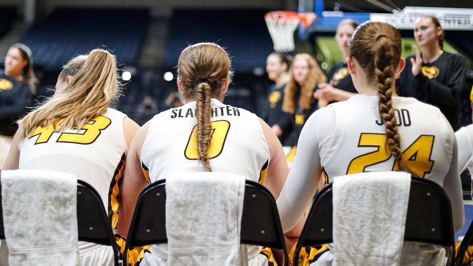 Missouri's Grace Slaughter (0) sits on the bench during a women's baketball game against Kent State in the Dayton Beach Classic on Nov. 25, 2023, in Dayton Beach, Fla.