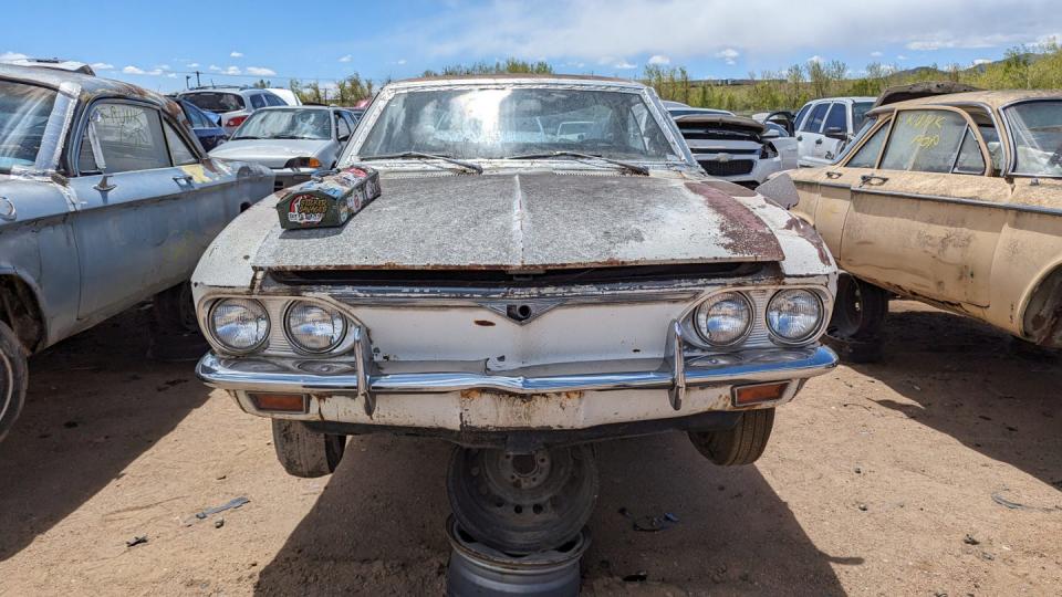 1968 chevrolet corvair in colorado wrecking yard