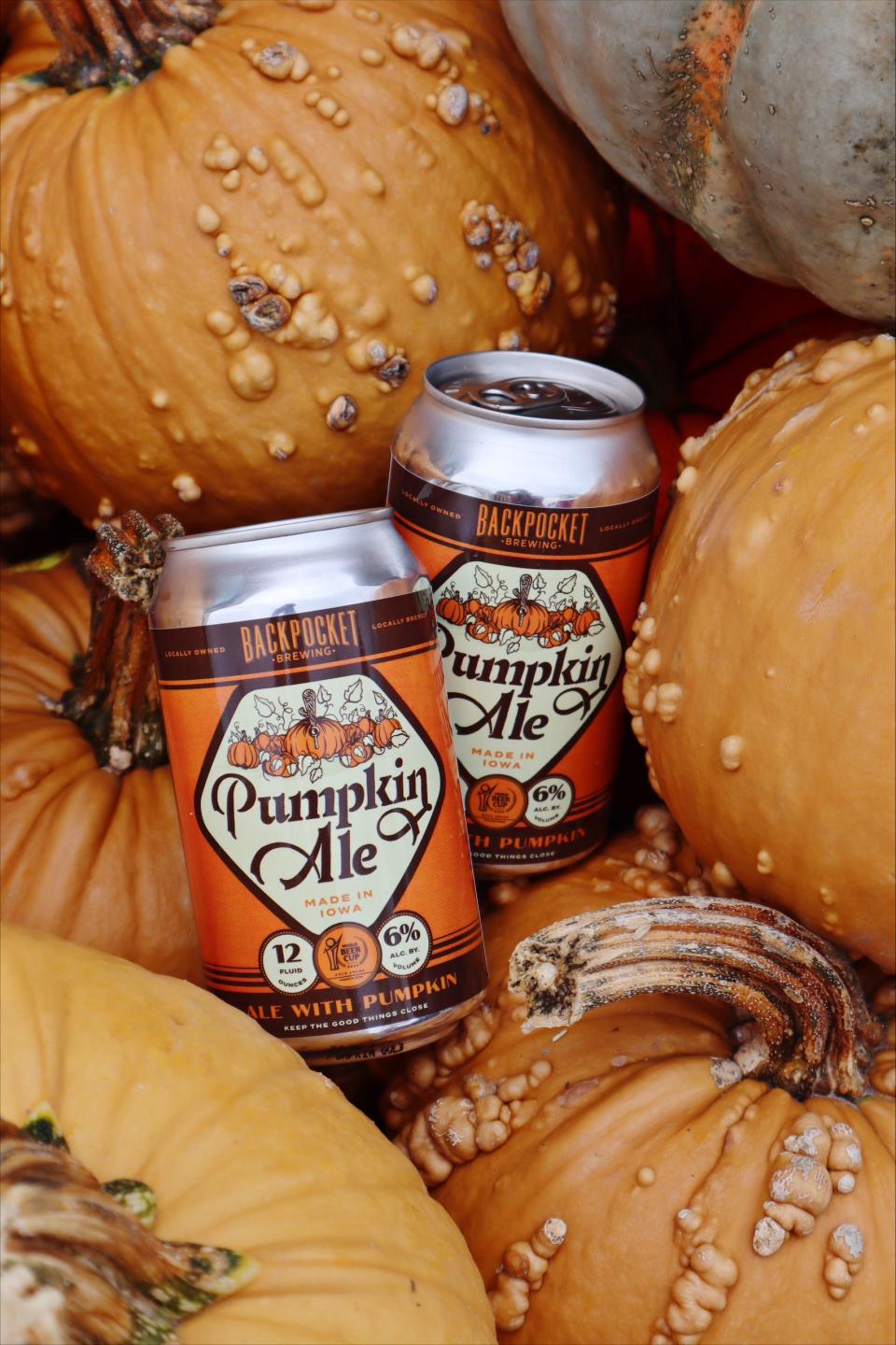 Backpocket Brewing's pumpkin ale is available for purchase at the Johnston taproom, Backpocket Pin & Pixel.