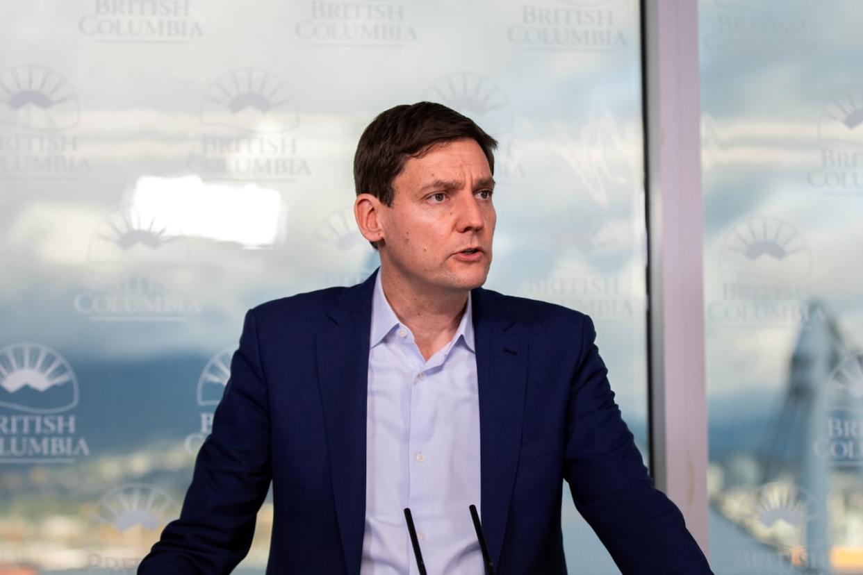 Premier David Eby said he shares concerns over public safety that have arisen from the province's drug decriminalzation pilot.   (Justine Boulin/CBC - image credit)