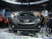 The RAV4 comes with a six-speed automatic, and is rated at an estimated 24/31 city/highway mpg. An all-wheel drive version will also be available.