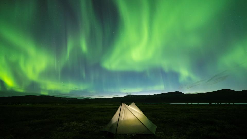 Northern Lights, Padjelantaleden - Padjelanta trail, Sweden