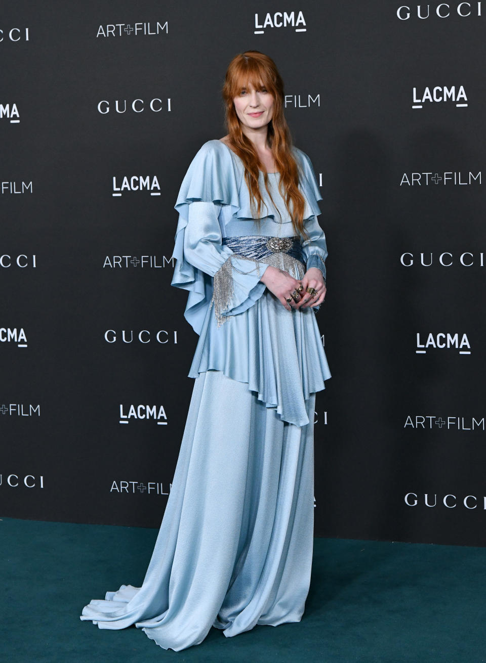 Florence Welch attends the 10th Annual LACMA Art+Film Gala presented by Gucci at Los Angeles County Museum of Art on November 06, 2021 in Los Angeles, California. (Photo by Axelle/Bauer-Griffin/FilmMagic)