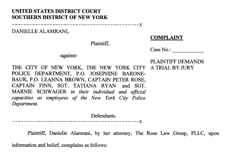 The lawsuit says Ms Alamrani converted to Islam in 2007