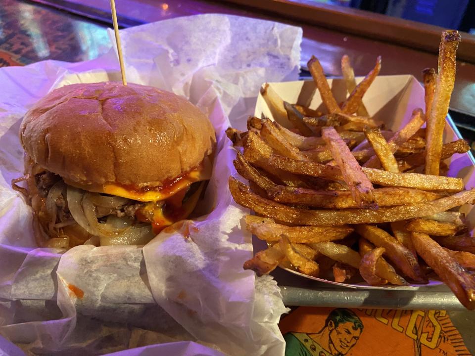 The Chubby slider and fries at Joe's Hamburgers in Wyandotte.