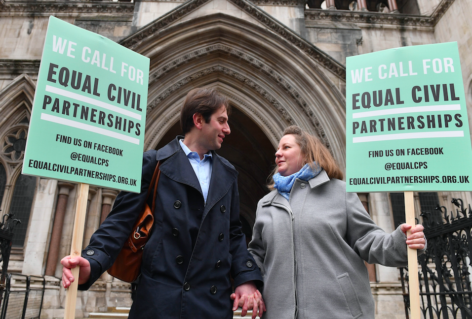 Charles Keidan and Rebecca Steinfeld lost a previous ruling at the Court of Appeal (Picture: Rex)