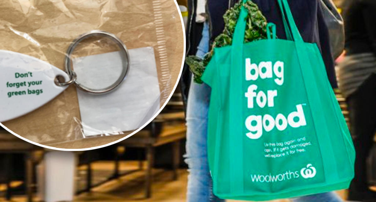 Woolworths gives second life to 25c paper bags with 'trashy