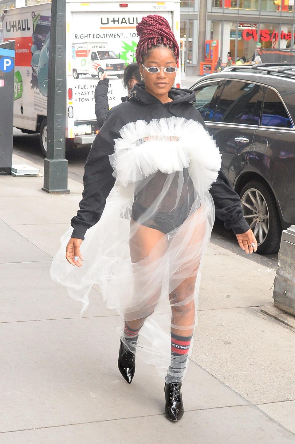 Keke Palmer is seen walking in New York City's Soho in December 2016.