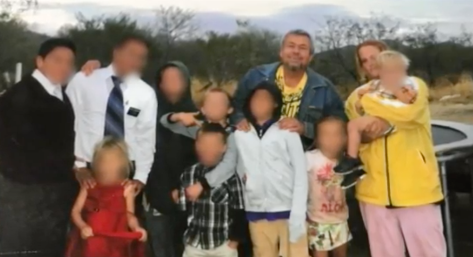 Piette pictured with Ms McGinnis and their children. Source: KSHB