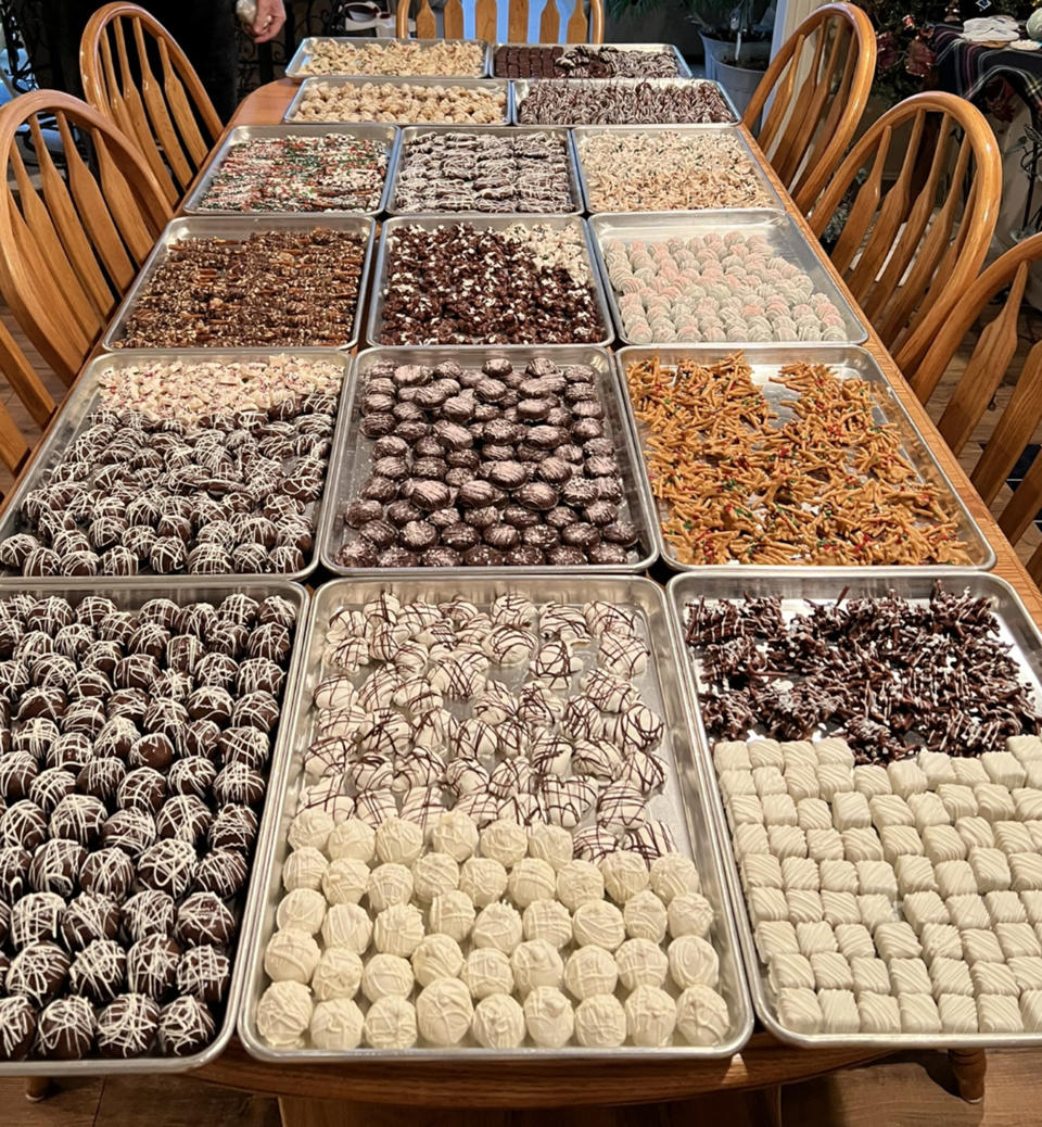 Truffles, petit fours and other treats all handmade for Christmas grazing. (Courtesy Khalid El Khatib)