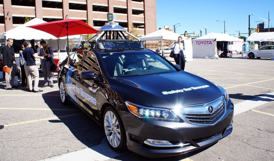 Honda Autonomous Drive on an Acura TLX