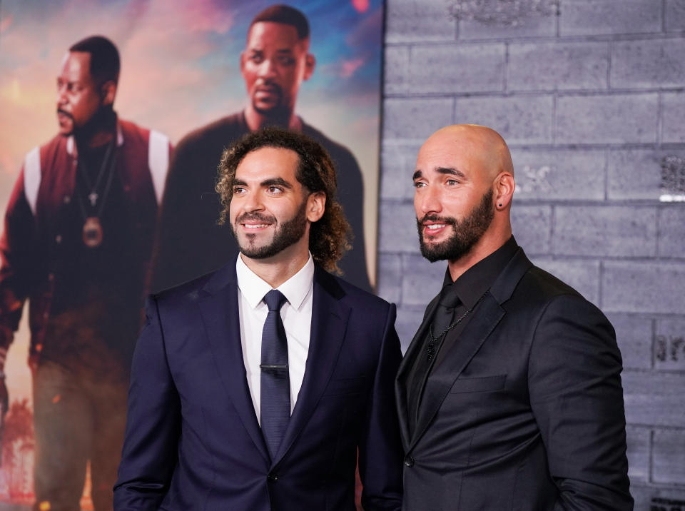 HOLLYWOOD, CALIFORNIA - JANUARY 14:  Directors Adil El Arbi and Bilall Fallah attend the World Premiere of "Bad Boys for Life" at TCL Chinese Theatre on January 14, 2020 in Hollywood, California. (Photo by Jemal Countess/FilmMagic)