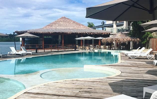 The pool with its swim-up bar is the highlight of the property. Photo: Be