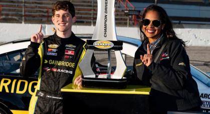 Nick Sanchez wrapped up the 2022 ARCA Menards Series title at Toledo Speedway on Oct. 8, 2022