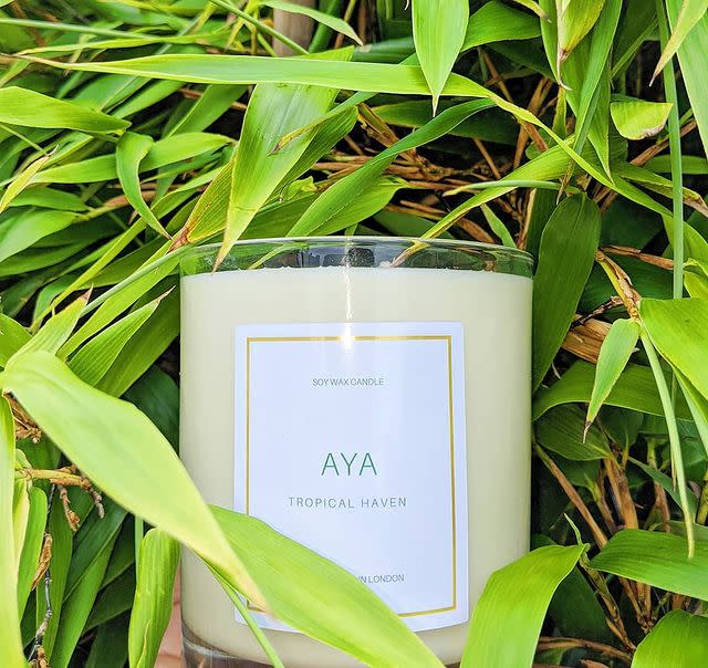 <p>There's nothing better than a home that smells good. If you're in need of some home fragrance, check out <strong><a href="https://www.ayaaromas.co.uk/" rel="nofollow noopener" target="_blank" data-ylk="slk:Aya Aromas;elm:context_link;itc:0;sec:content-canvas" class="link ">Aya Aromas</a></strong>, who sell eco-friendly, luxury soy wax candles. </p><p>Committed to promoting self love, every candle purchased comes with a self affirmation card reminding customers of the importance of self love. Not sure which scent to choose? Their <a href="https://www.ayaaromas.co.uk/product-page/tropical-haven" rel="nofollow noopener" target="_blank" data-ylk="slk:Tropical Haven candle;elm:context_link;itc:0;sec:content-canvas" class="link ">Tropical Haven candle</a> is a best-seller!</p><p><a href="https://www.instagram.com/p/CCYPyPhpY39/" rel="nofollow noopener" target="_blank" data-ylk="slk:See the original post on Instagram;elm:context_link;itc:0;sec:content-canvas" class="link ">See the original post on Instagram</a></p>