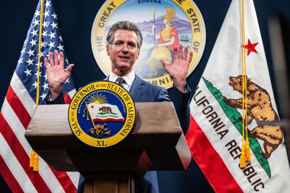 Gov. Gavin Newsom releases his revised $288 billion budget proposal to address a $28 billion deficit on Friday, May 10, 2024.