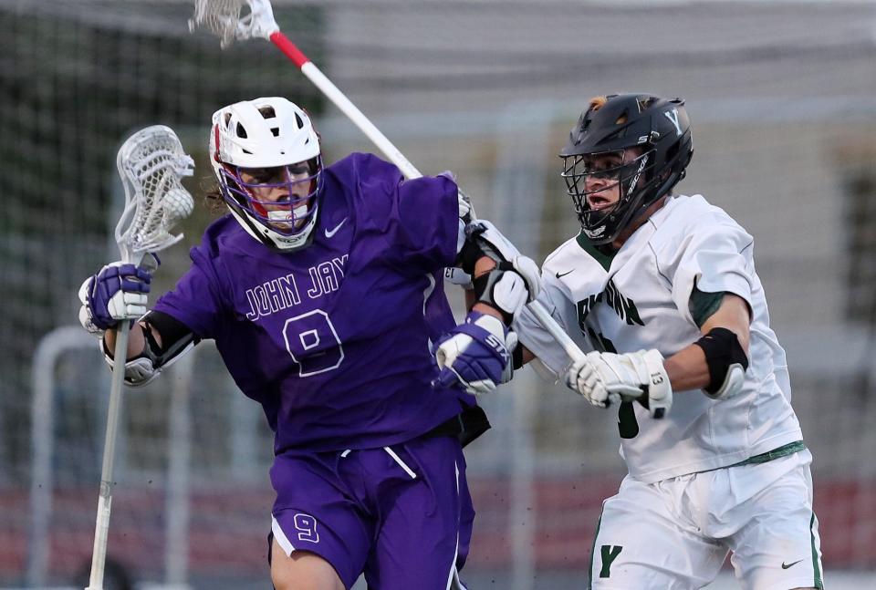 Bryce Ford (9) was a high school All-American who led John Jay to a pair of sectional titles. He spent five seasons at Fairfield University and has one year of eligibility remaining. He is currently in the NCAA transfer portal and will be visiting ACC and Big Ten schools.