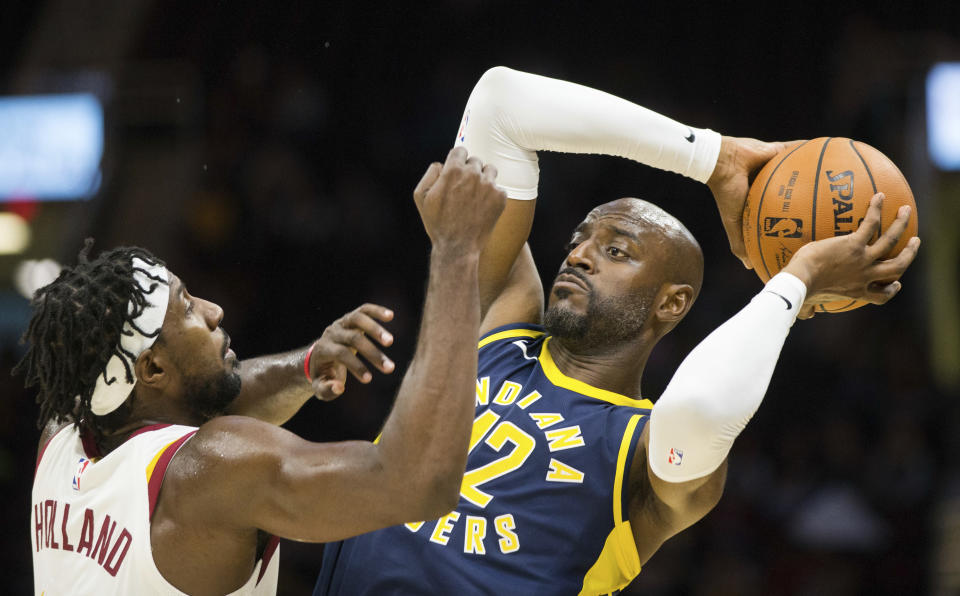 Damien Wilkins (12) played 19 games for the Pacers this season. (AP Photo/Scott R. Galvin)