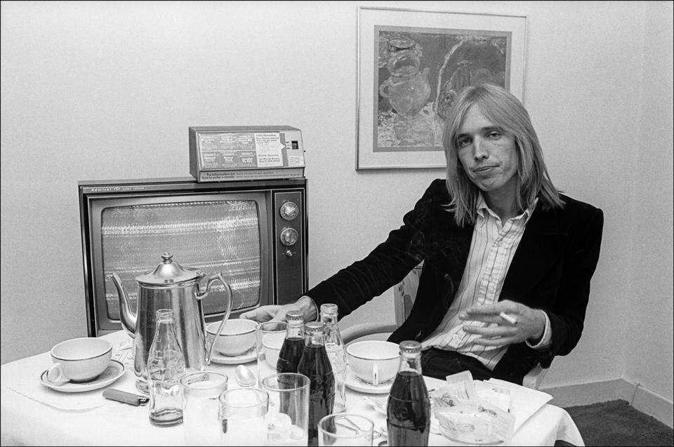 In his hotel room in New York City, New York, Oct. 7, 1977.