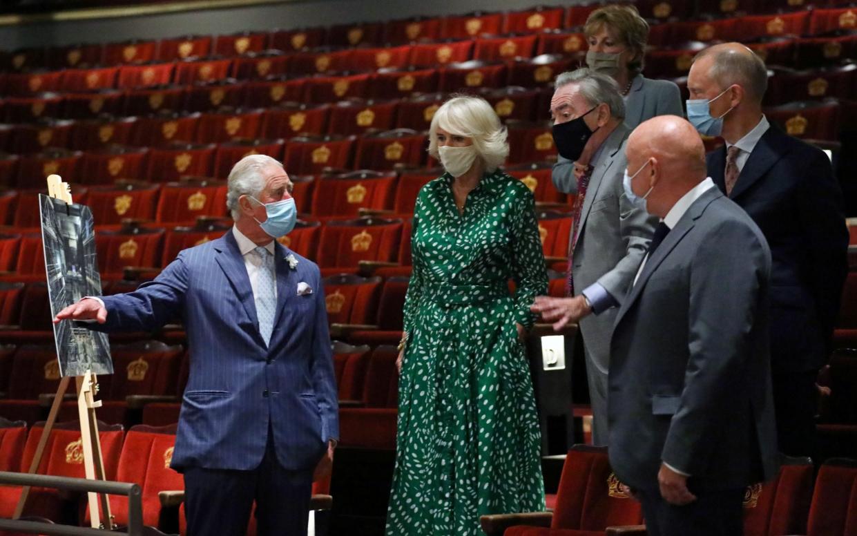 Prince Charles and Camilla, Duchess of Cornwall, touring the newly-refurbished West End venue - Tim P Whitby/Pool via Reuters