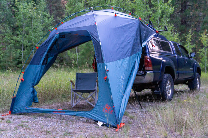 The Kelty Backroads Shelter Set Up on a Toyota Tacoma in Methow Valley, Washington State