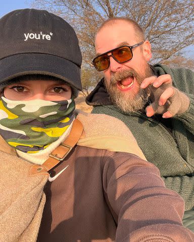 <p>Lily Allen/Instagram</p> Lily Allen and David Harbour Celebrate Christmas with Trip to India