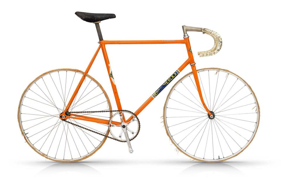 Con esta bicicleta, construida por Colnago, Eddy Merckx impusó nuevo récord mundial de la hora, en Ciudad de México, en 1972. / Foto: www.colnago.com