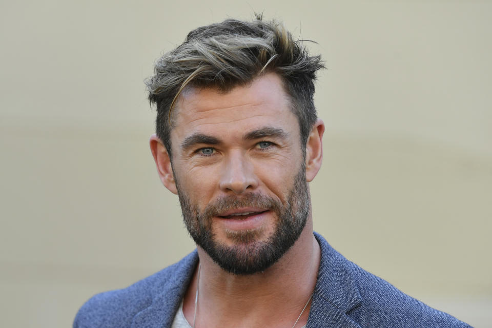 Actor Chris Hemsworth attends at a press conference to announce the new 