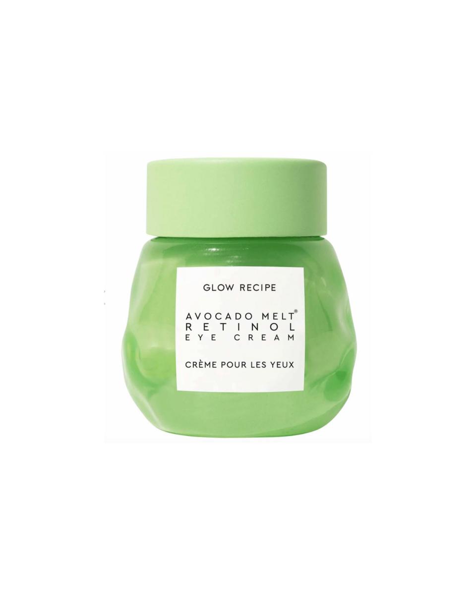 <p><a href="https://go.redirectingat.com?id=74968X1596630&url=https%3A%2F%2Fwww.sephora.com%2Fproduct%2Favocado-melt-retinol-eye-sleeping-mask-P447791&sref=https%3A%2F%2Fwww.cosmopolitan.com%2Fstyle-beauty%2Fbeauty%2Fg46959685%2Fbest-glow-recipe-products%2F" rel="nofollow noopener" target="_blank" data-ylk="slk:Shop Now;elm:context_link;itc:0;sec:content-canvas" class="link ">Shop Now</a></p><p>Avocado Fine Line Eye Cream with Retinol</p><p>sephora.com</p><p>$42.00</p>