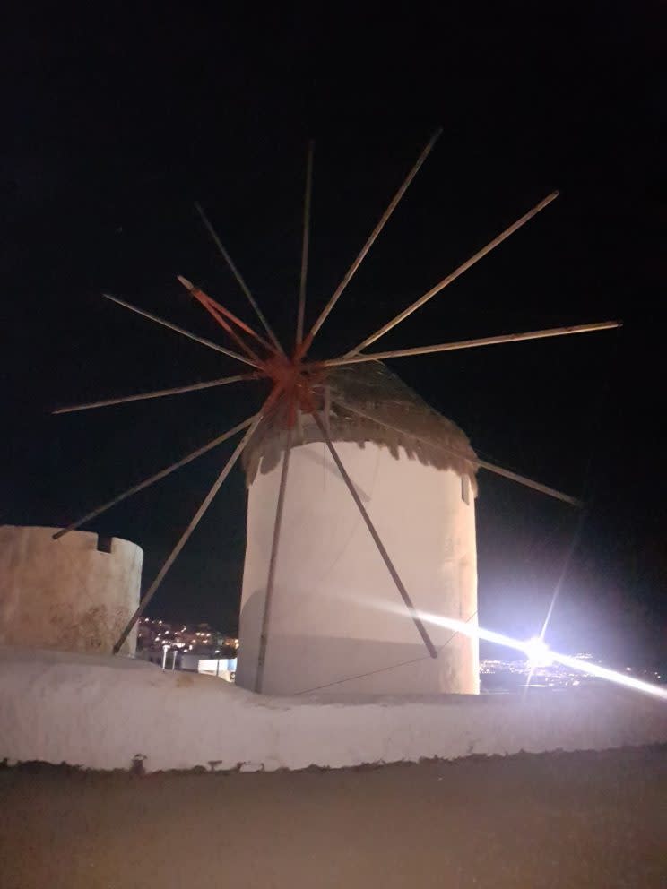 Mykonos’ iconic windmills (Kato Milli) is the perfect spot for star gazing [KWB PRODUCTIONS]