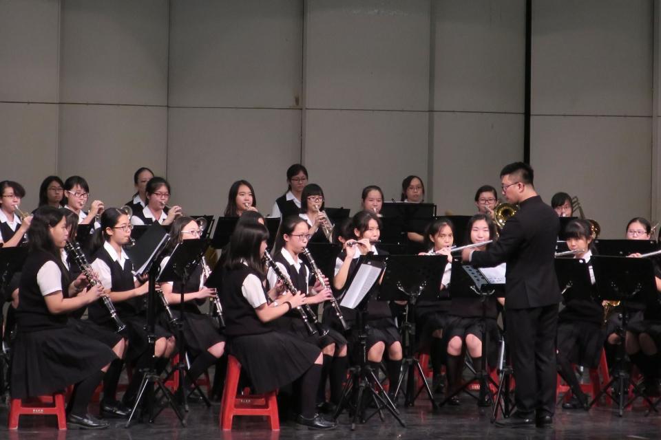 ▲台南女中管樂社獲得學生音樂比賽管樂合奏優等第一名。（圖／台南女中提供，2017.11.03）