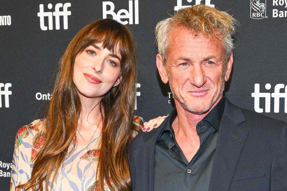 <p>Michael Buckner/Variety/Getty</p> Dakota Johnson and Sean Penn on Sept. 10, 2023