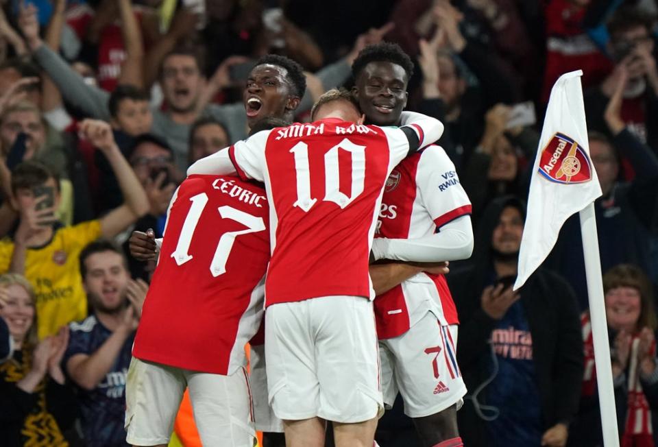 Arsenal scored twice late on (Tim Goode/PA) (PA Wire)