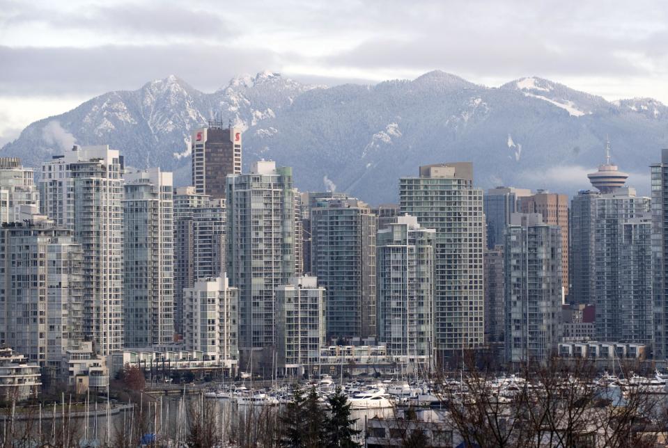 The skyline of Vancouver, British Columbia